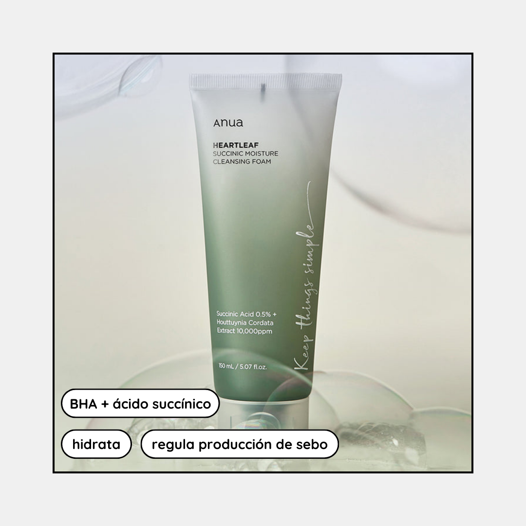 Heartleaf Succinic Moisture Cleansing Foam